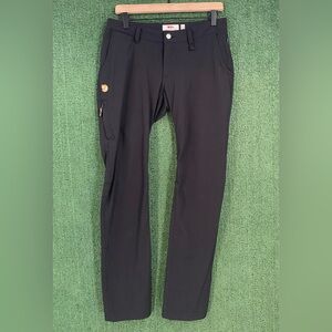 Fjallraven Black Abisko Stretch Trousers  Women’s Size 30